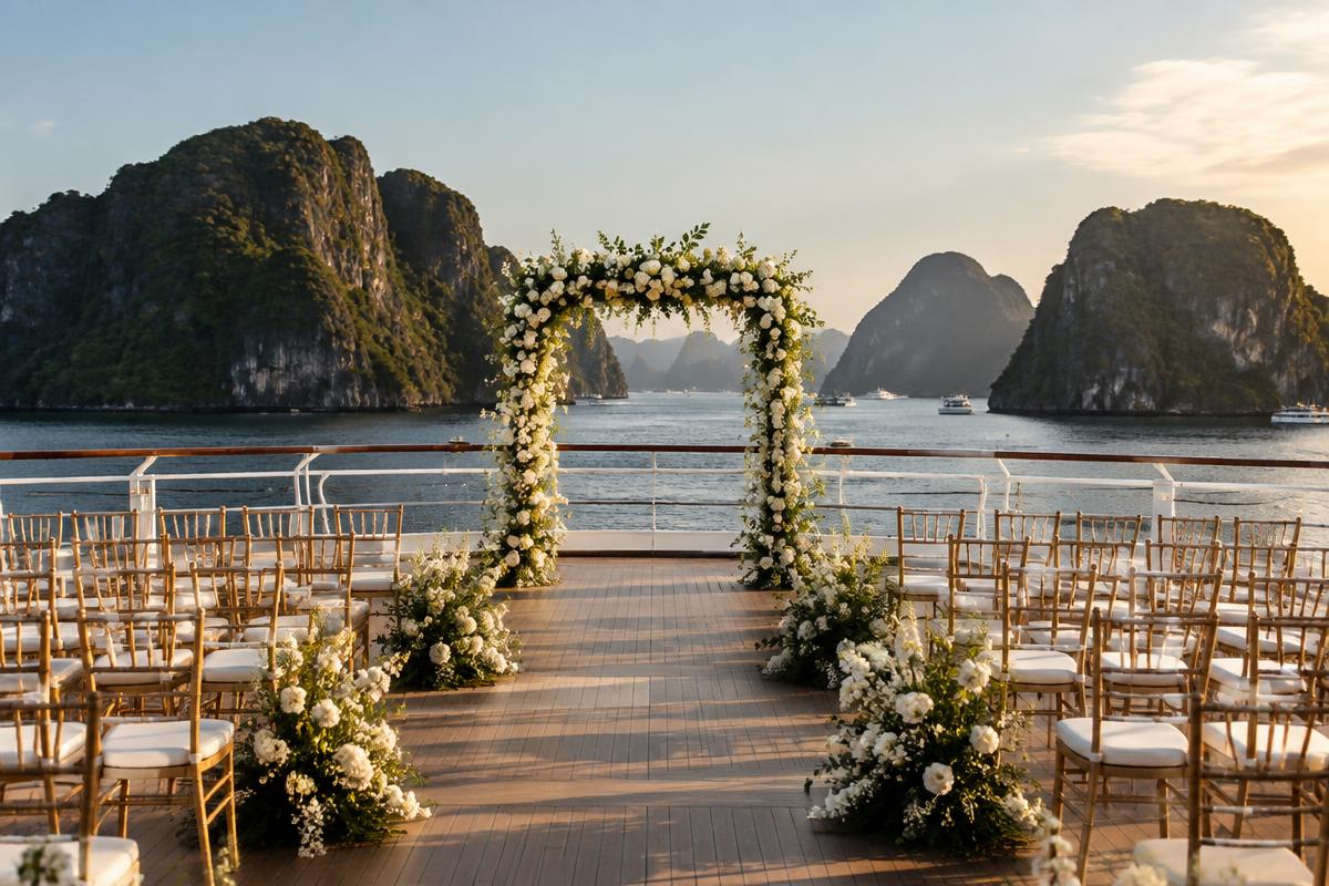 Ceremony on deck
